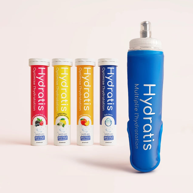 Pack Sportif - mix 4 Saveurs + Flasque Offerte (500ml)